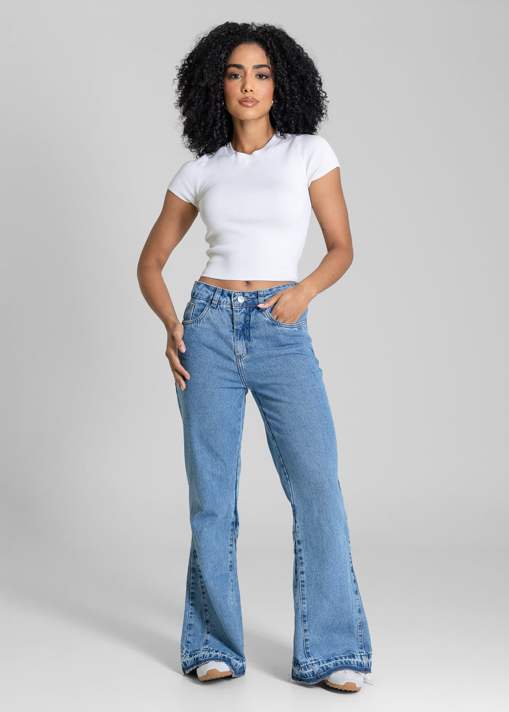 Calça Jeans Sawary Boot Cut Petit - 283436 AZUL