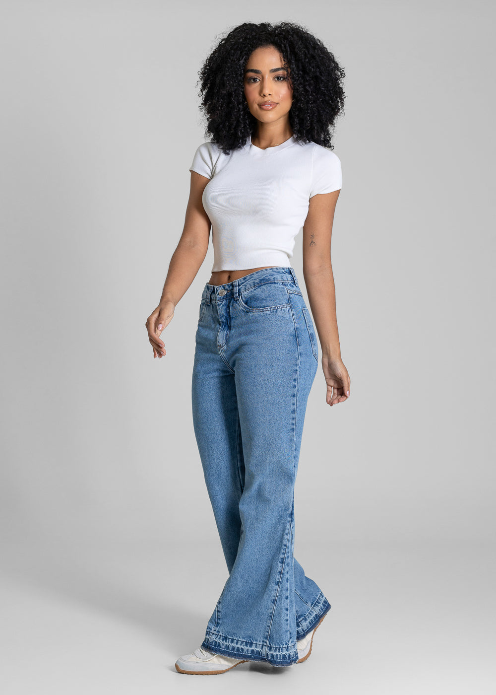 Calça Jeans Sawary Boot Cut Petit - 283436 AZUL