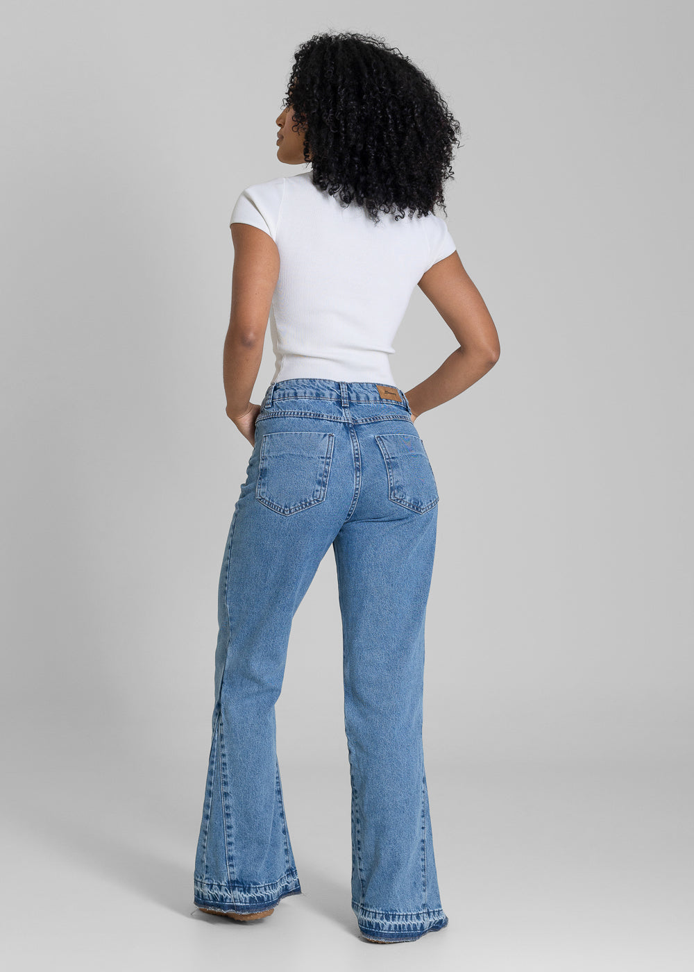 Calça Jeans Sawary Boot Cut Petit - 283436 AZUL
