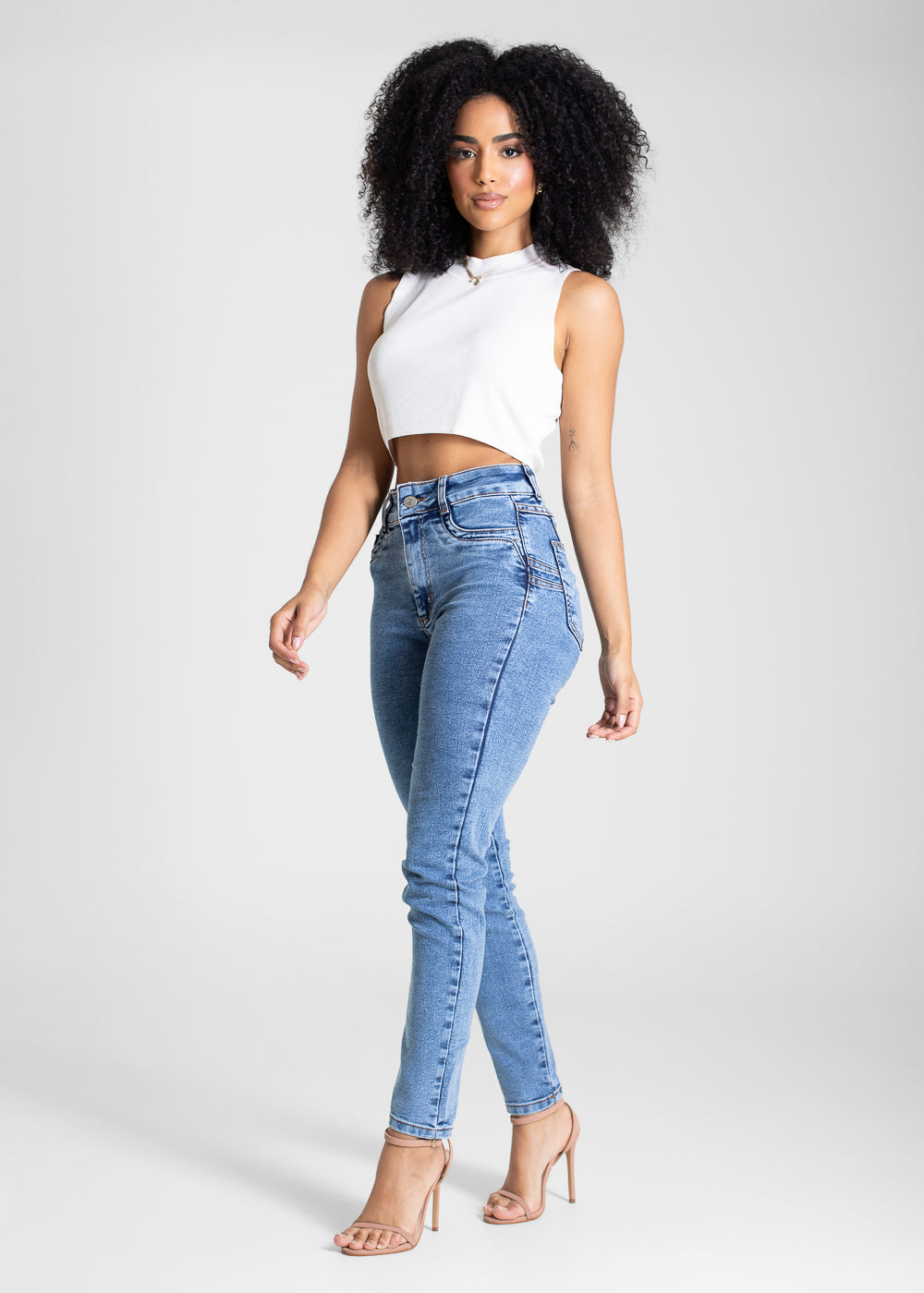 Calça Jeans Sawary Levanta Bumbum - 283438 AZUL