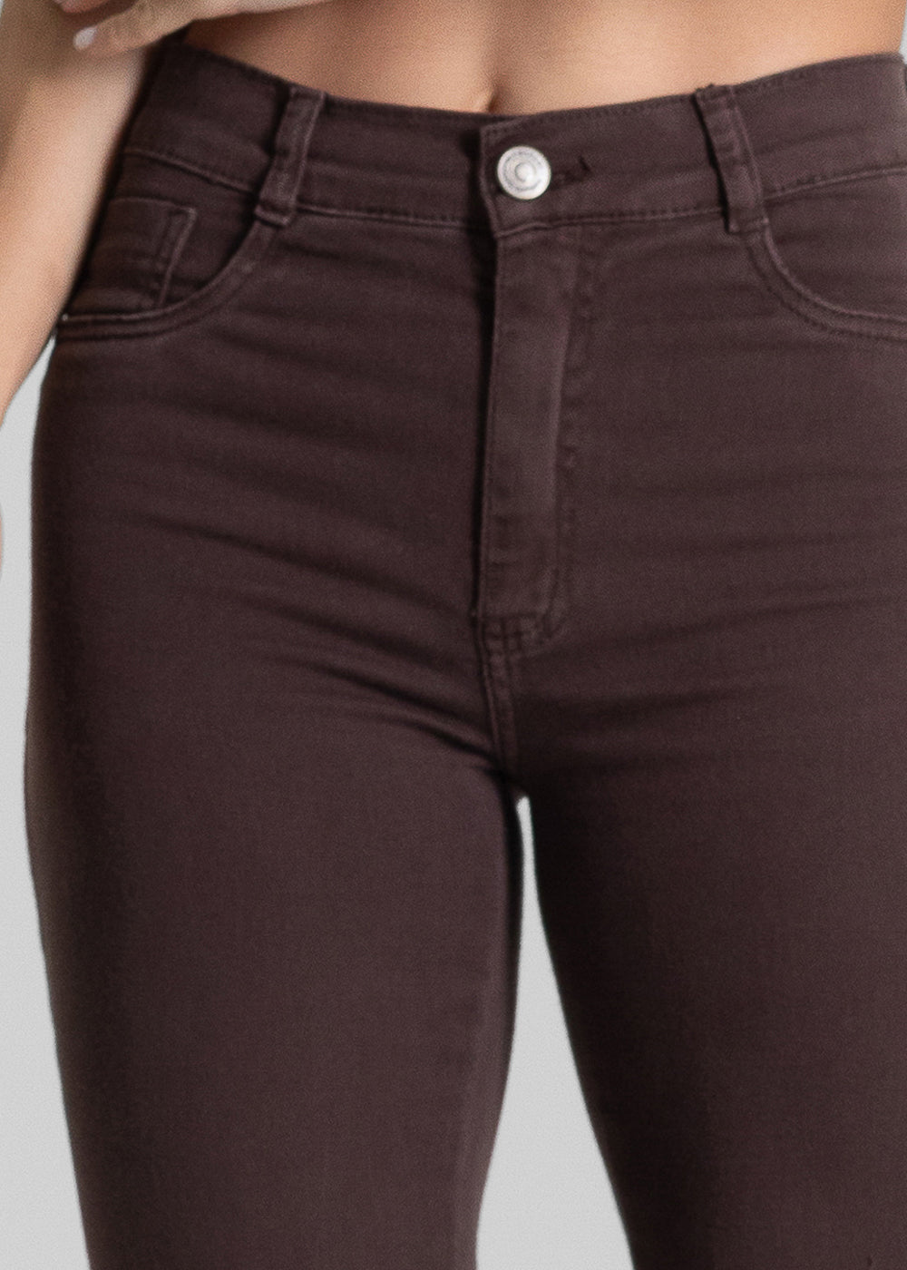 Calça Sarja Sawary Boot Cut - 283442 MARROM