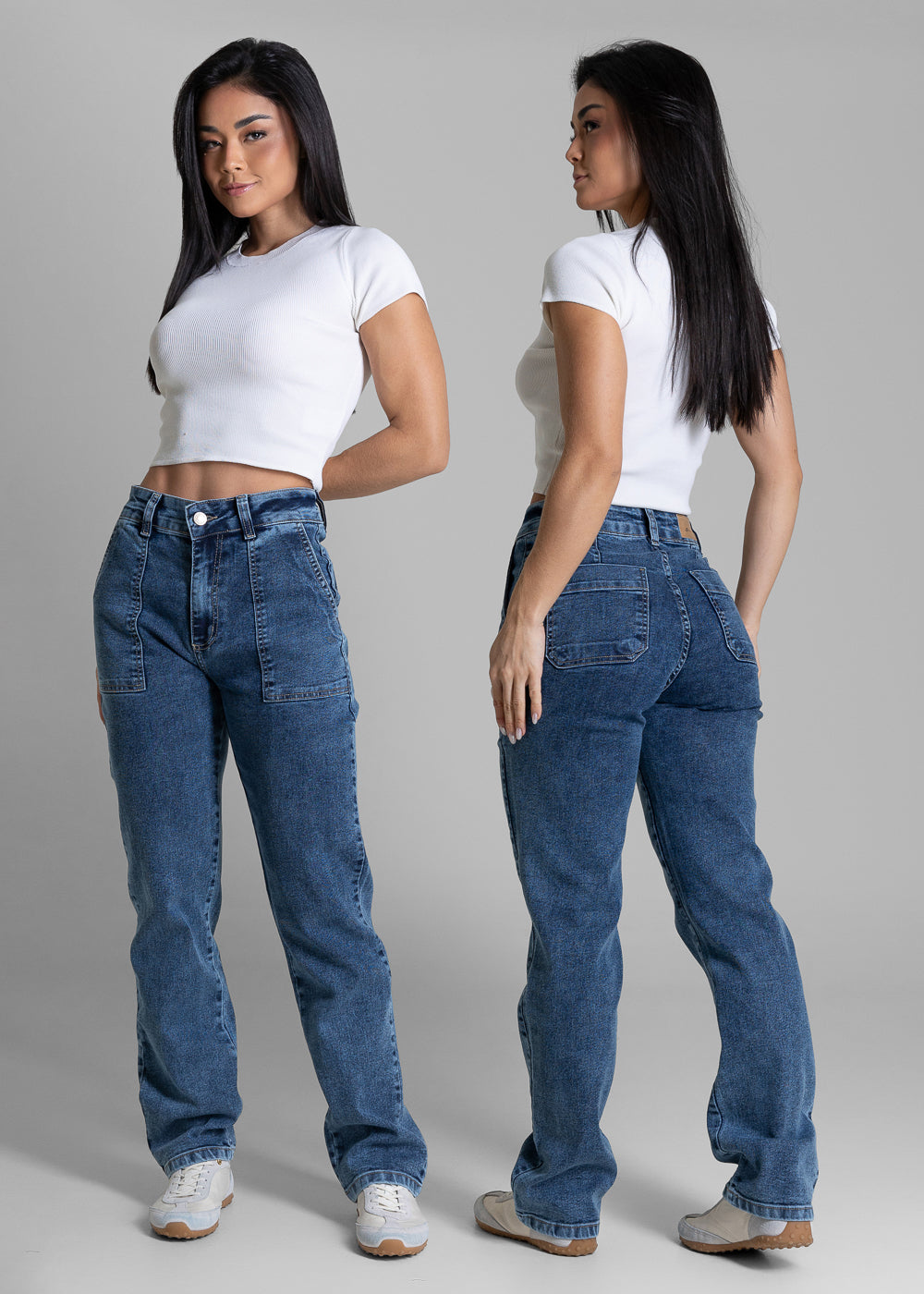 Calça Jeans Sawary Reta Petit - 283453 AZUL