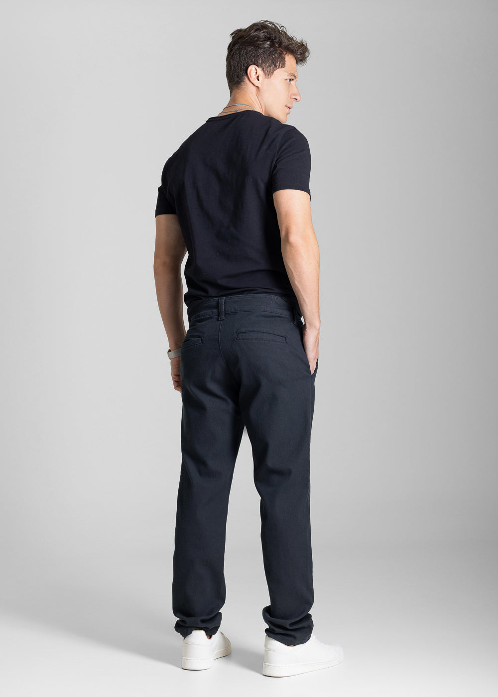 Calça Sarja Sawary Slim - 283459 PRETO