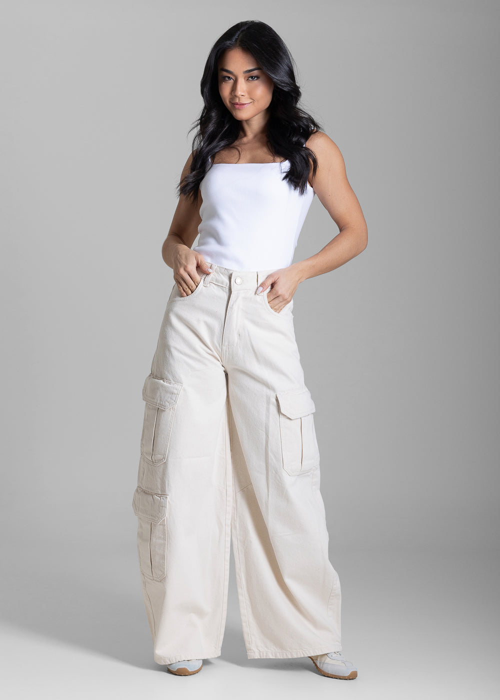 Calça Sarja Sawary Balloon Petit Cargo - 283460 PT