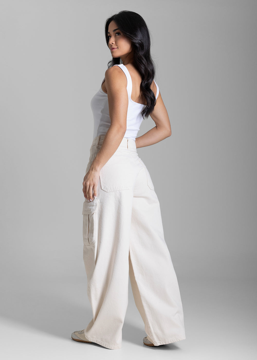 Calça Sarja Sawary Balloon Petit Cargo - 283460 PT