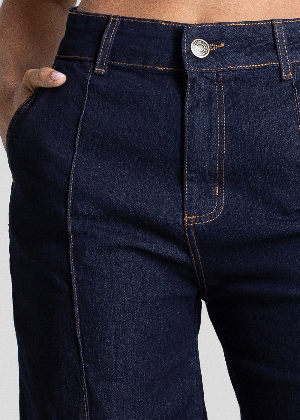 Calça Jeans Sawary Super Wide Leg Petit -283461 AZUL