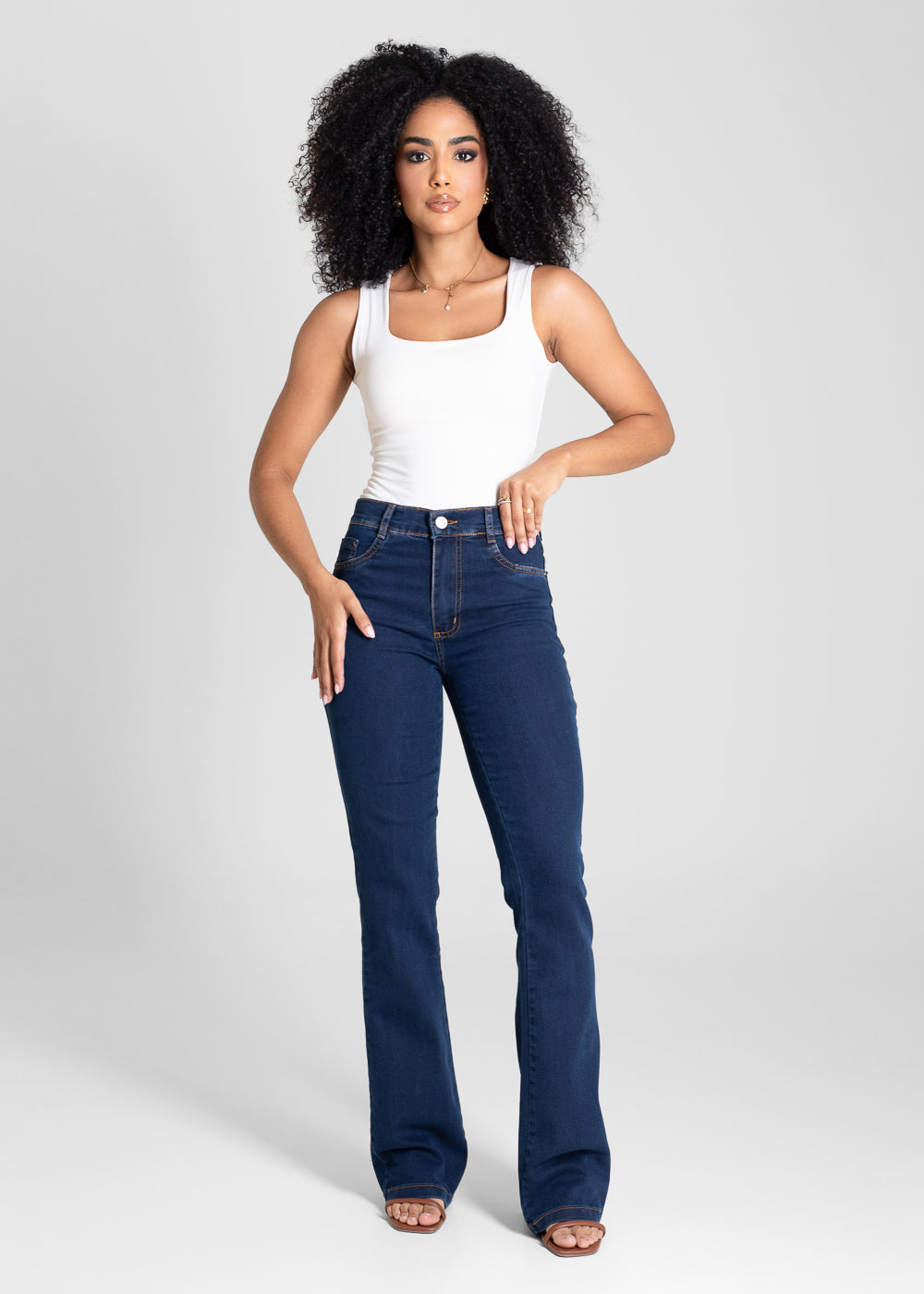 Calça Jeans Sawary Boot Cut - 283474 AZUL