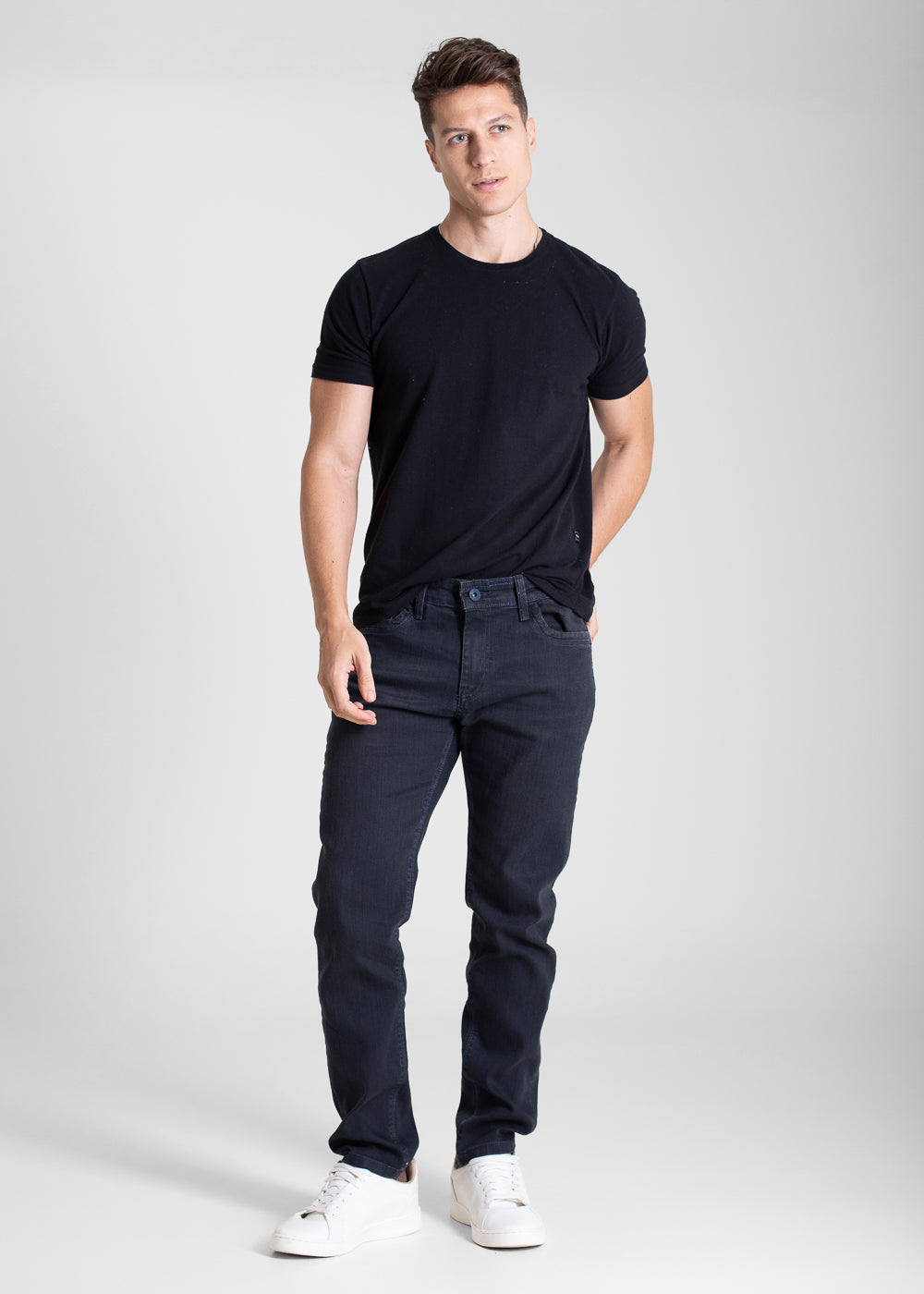 Calça Jeans Sawary Slim - 283484 PRETO