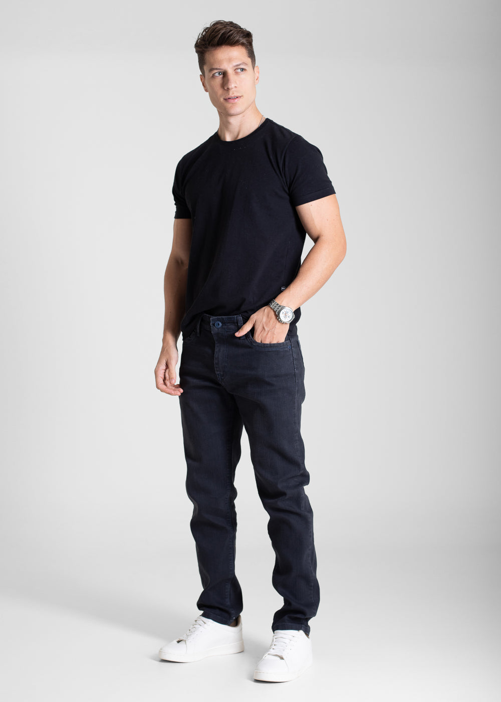 Calça Jeans Sawary Slim - 283484 PRETO