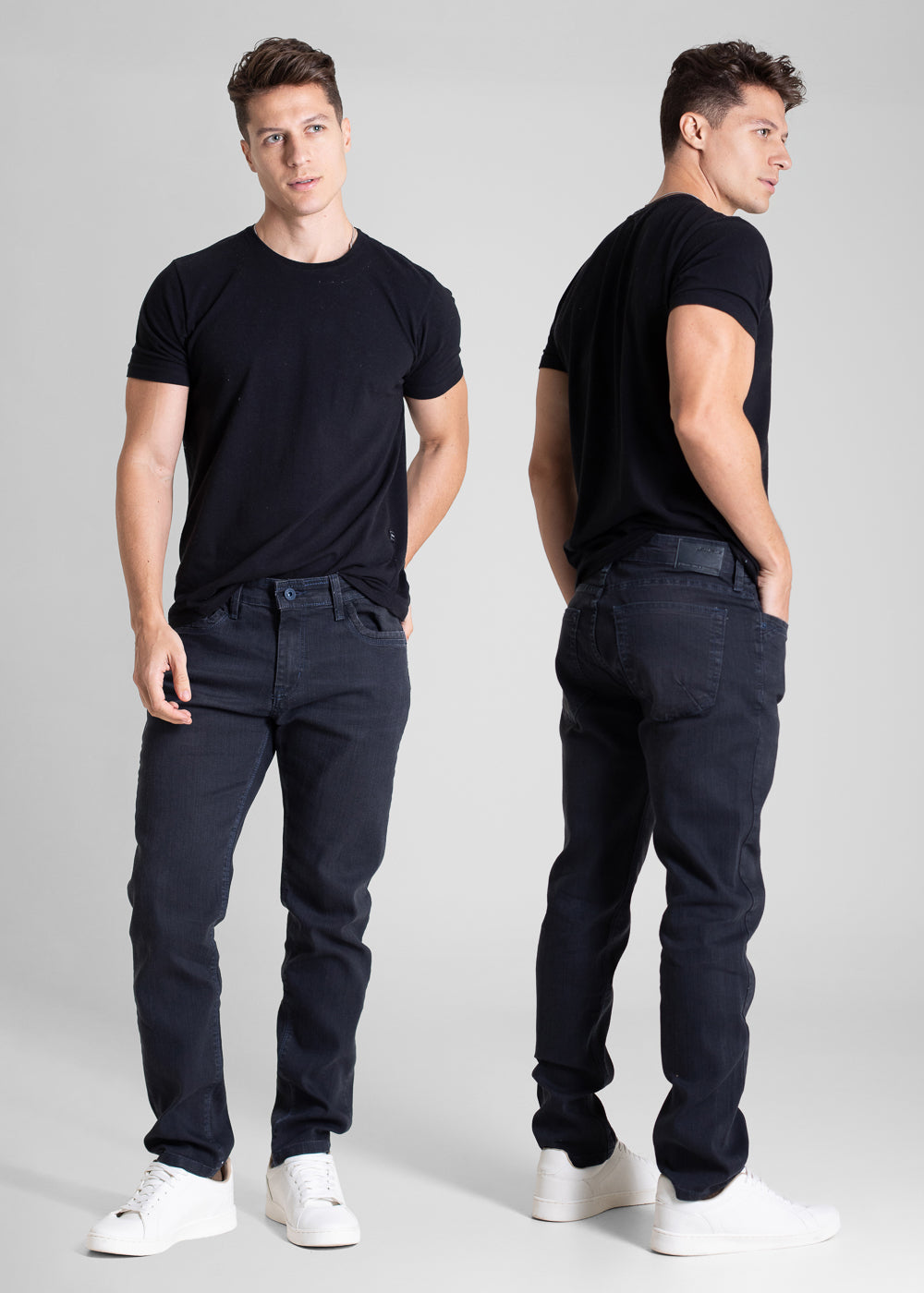 Calça Jeans Sawary Slim - 283484 PRETO