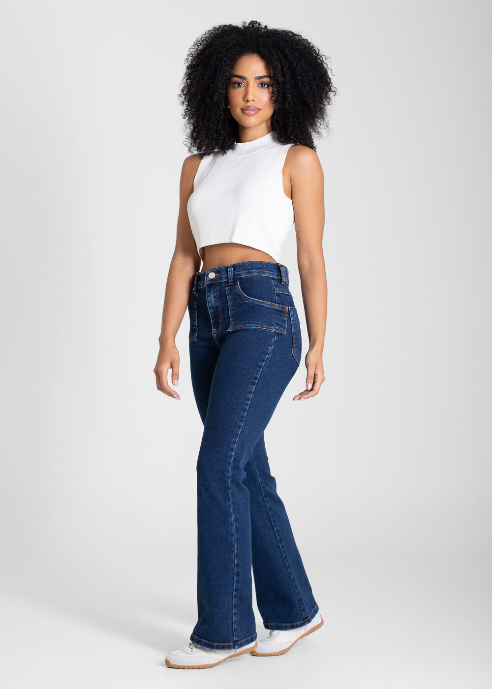 Calça Jeans Sawary Boot Cut Petit - 283499 AZUL
