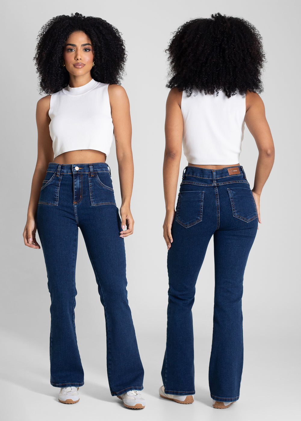 Calça Jeans Sawary Boot Cut Petit - 283499 AZUL