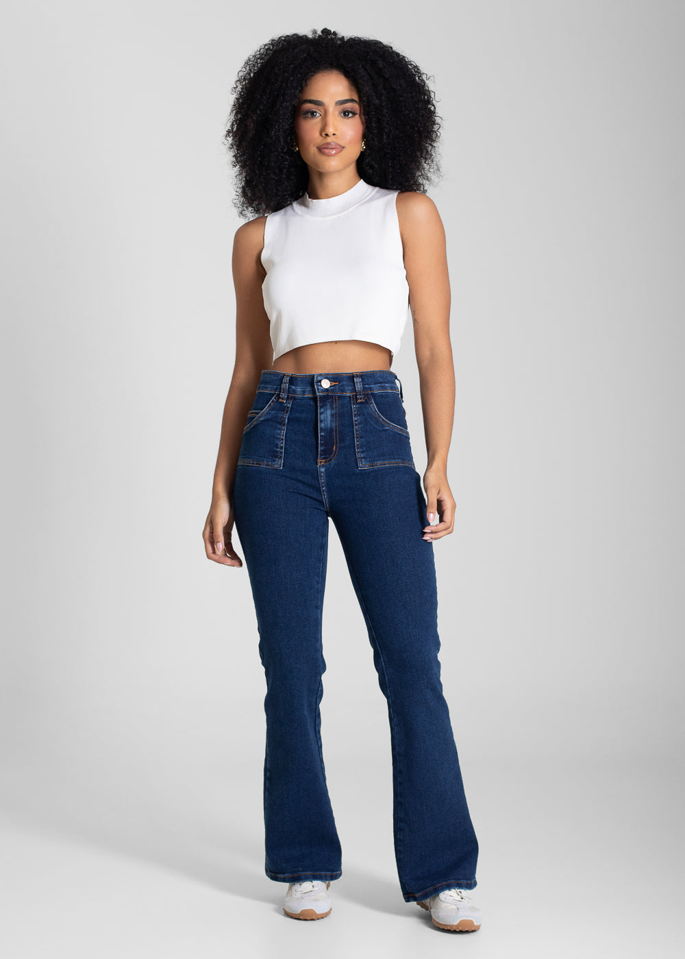Calça Jeans Sawary Boot Cut Petit - 283499 AZUL