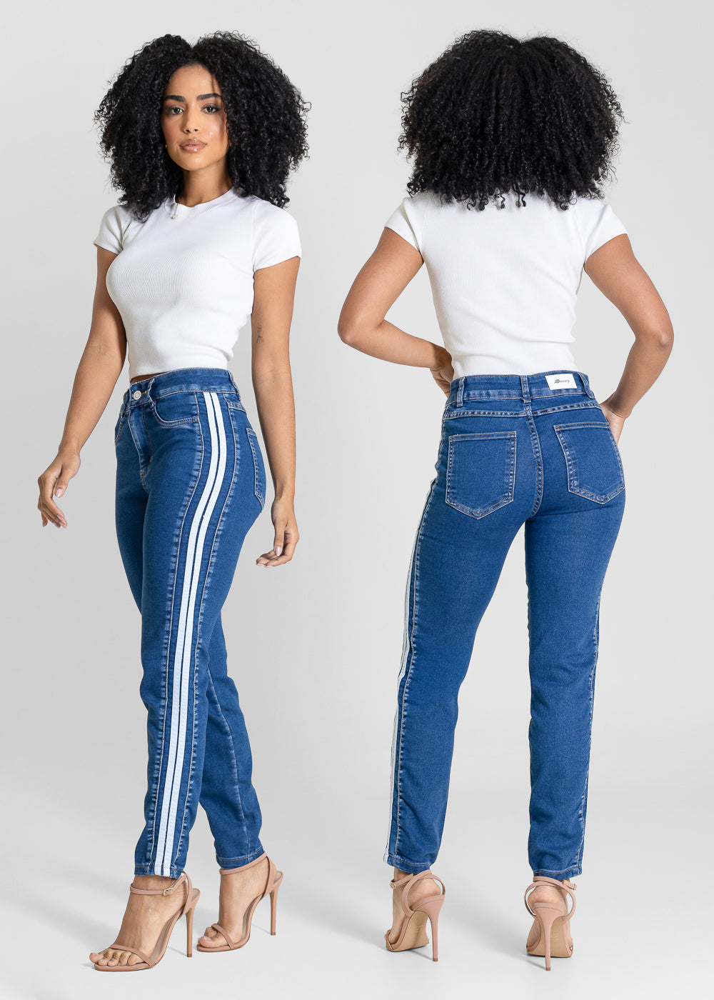 Calça Jeans Sawary Cigarrete - 283504 AZUL