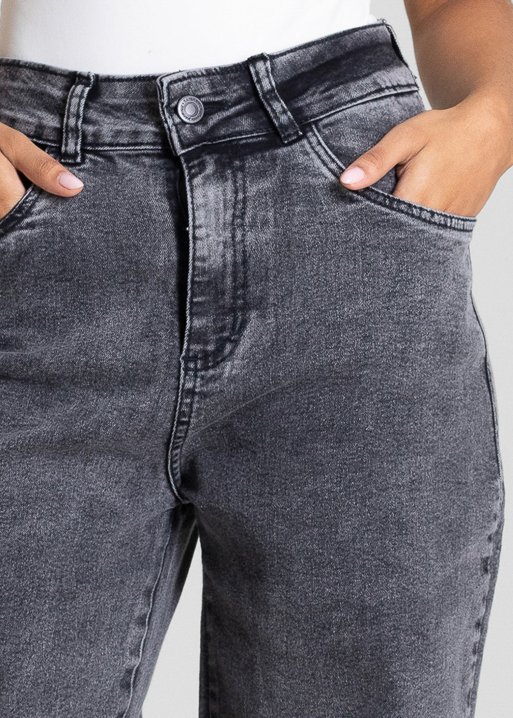 Calça Jeans Sawary Wide Leg - 283520 PRETO