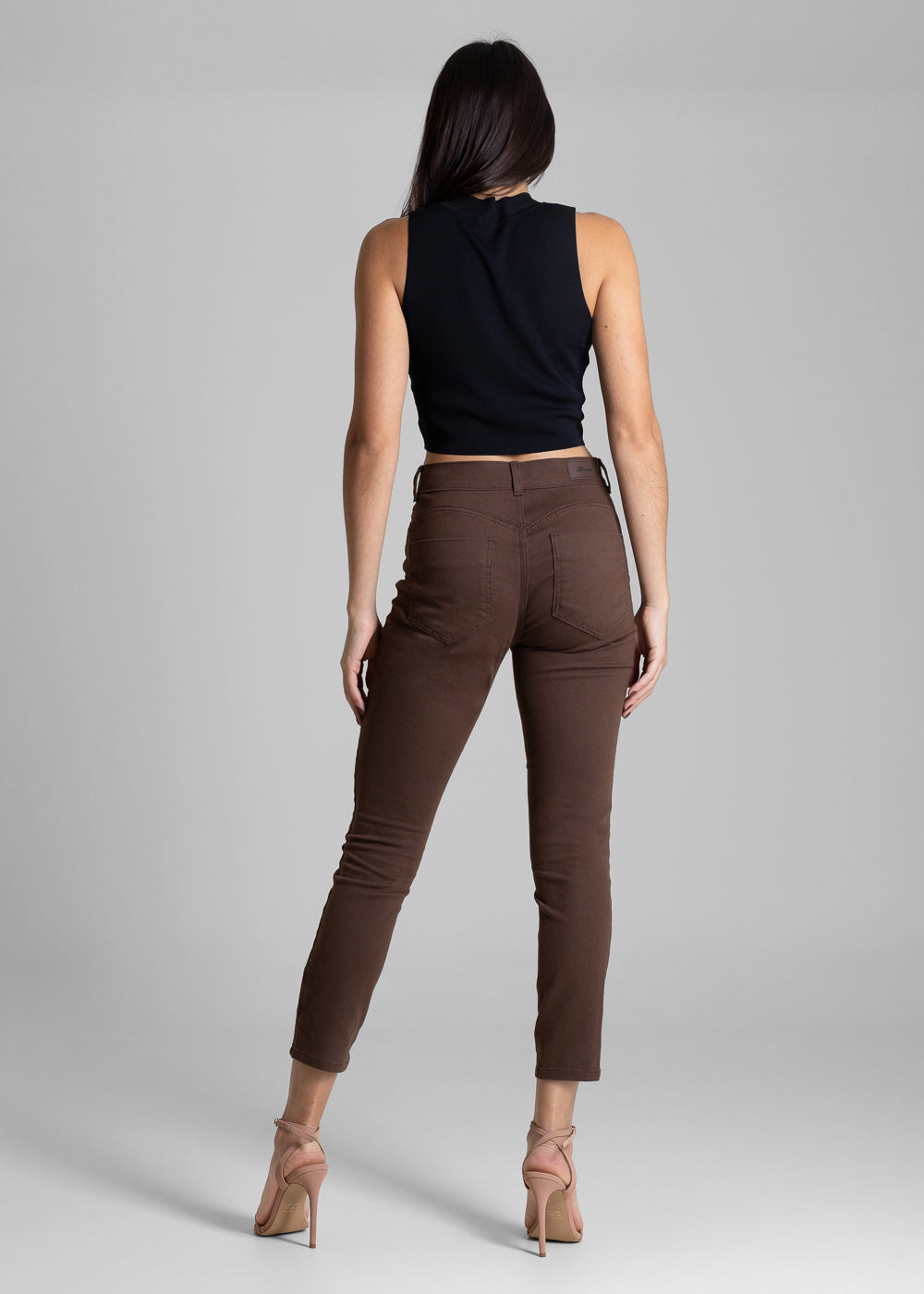 Calça Sarja Sawary Heart - 283534 MARROM
