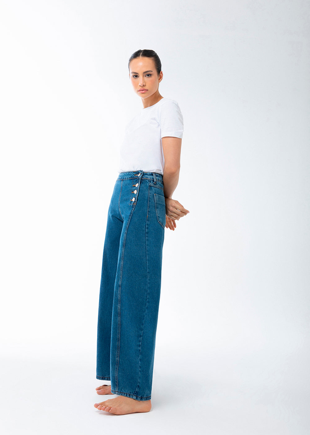 Calça Jeans Sawary Balloon - 283543 AZUL