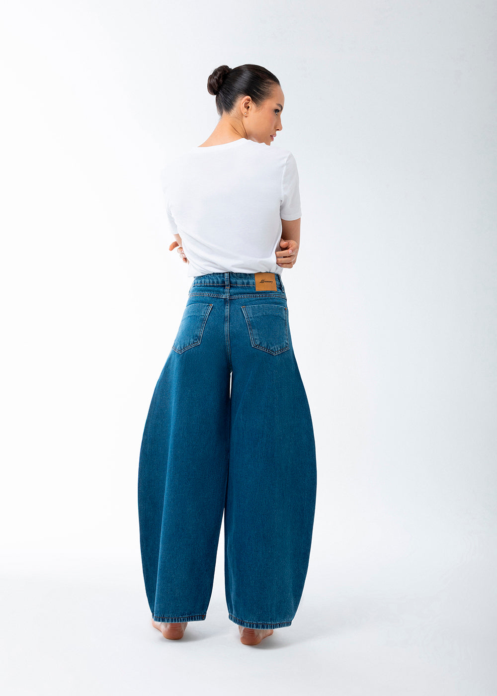 Calça Jeans Sawary Balloon - 283543 AZUL