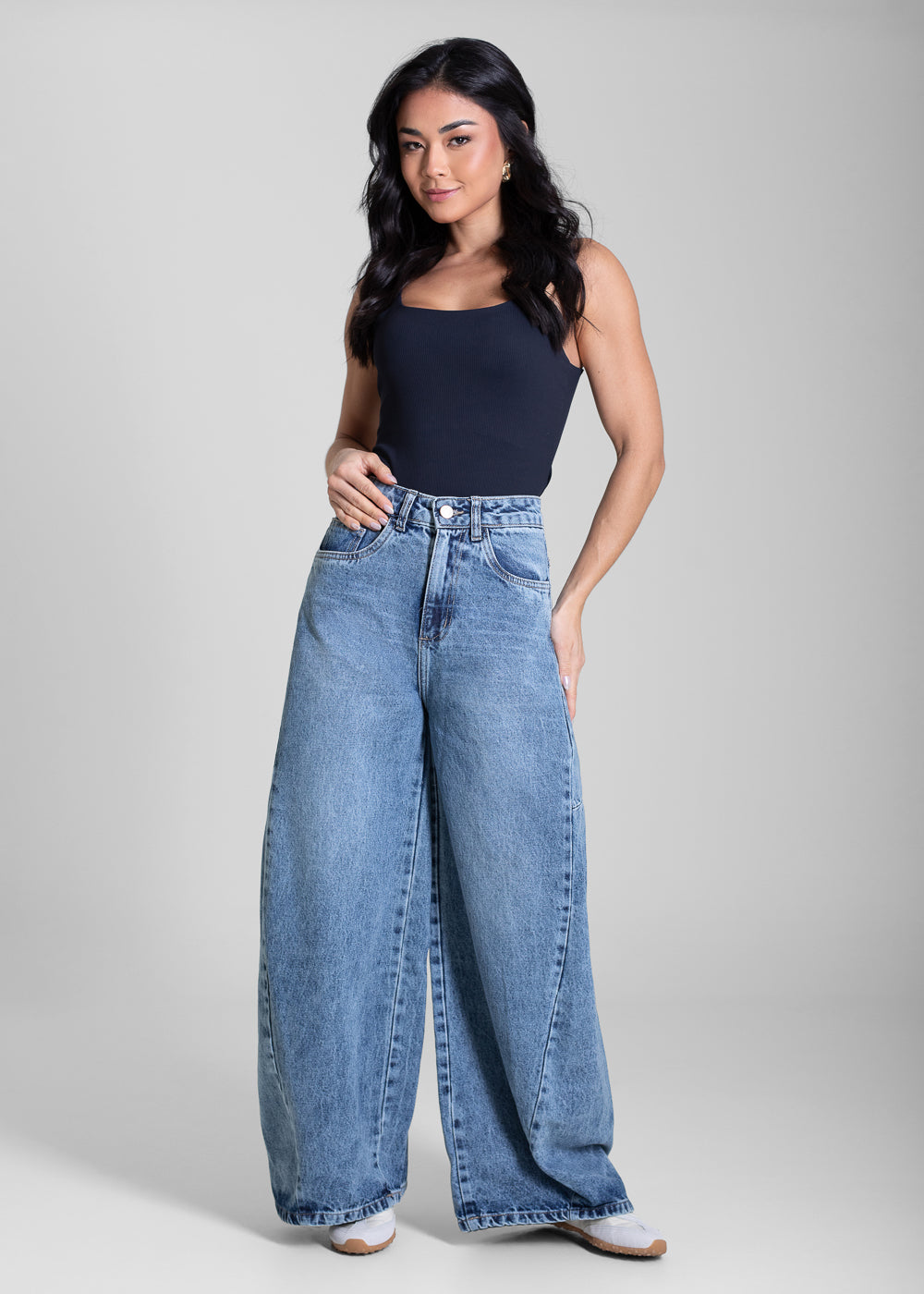 Calça Jeans Sawary Balloon Petit - 283567 AZUL