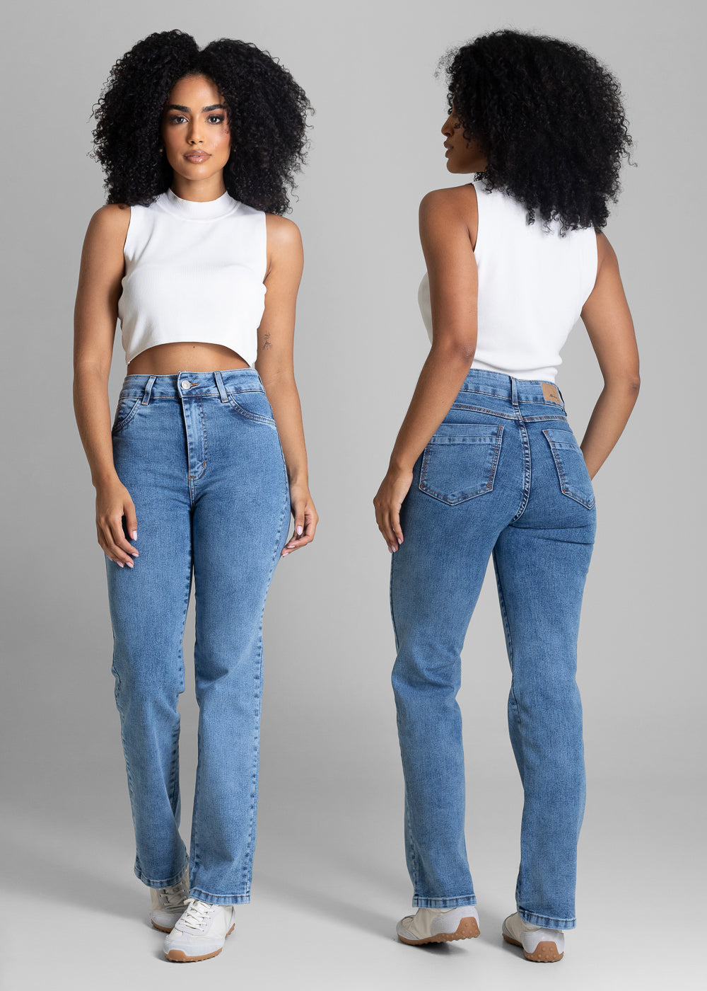 Calça Jeans Sawary Reta Petit - 283582 AZUL