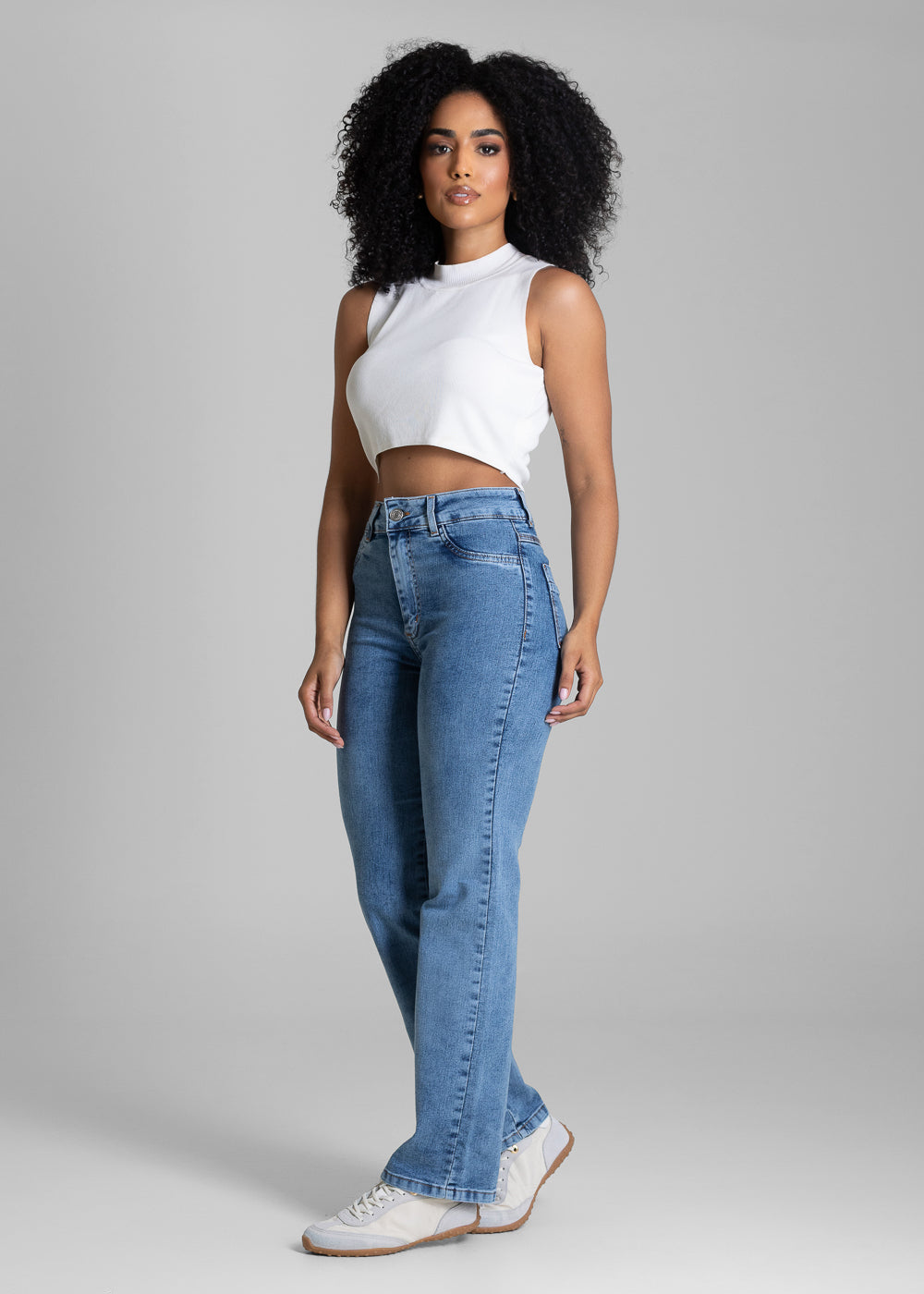 Calça Jeans Sawary Reta Petit - 283582 AZUL
