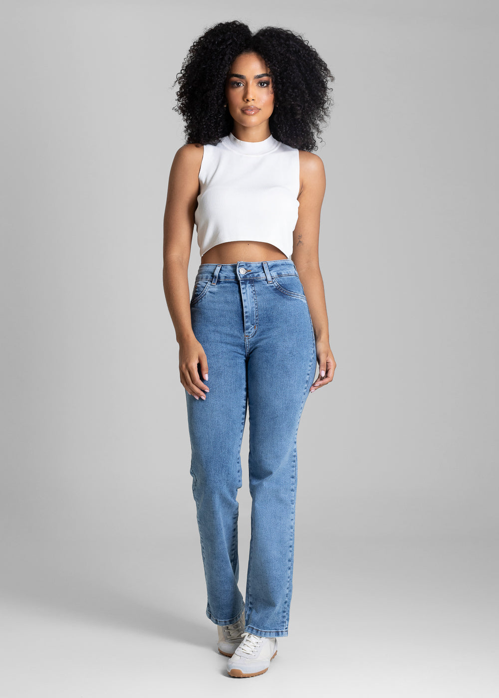 Calça Jeans Sawary Reta Petit - 283582 AZUL
