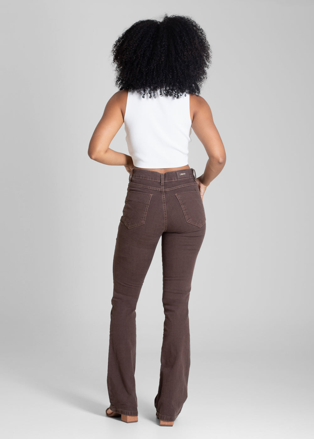 Calça Sarja Sawary Boot Cut - 283587 MARROM