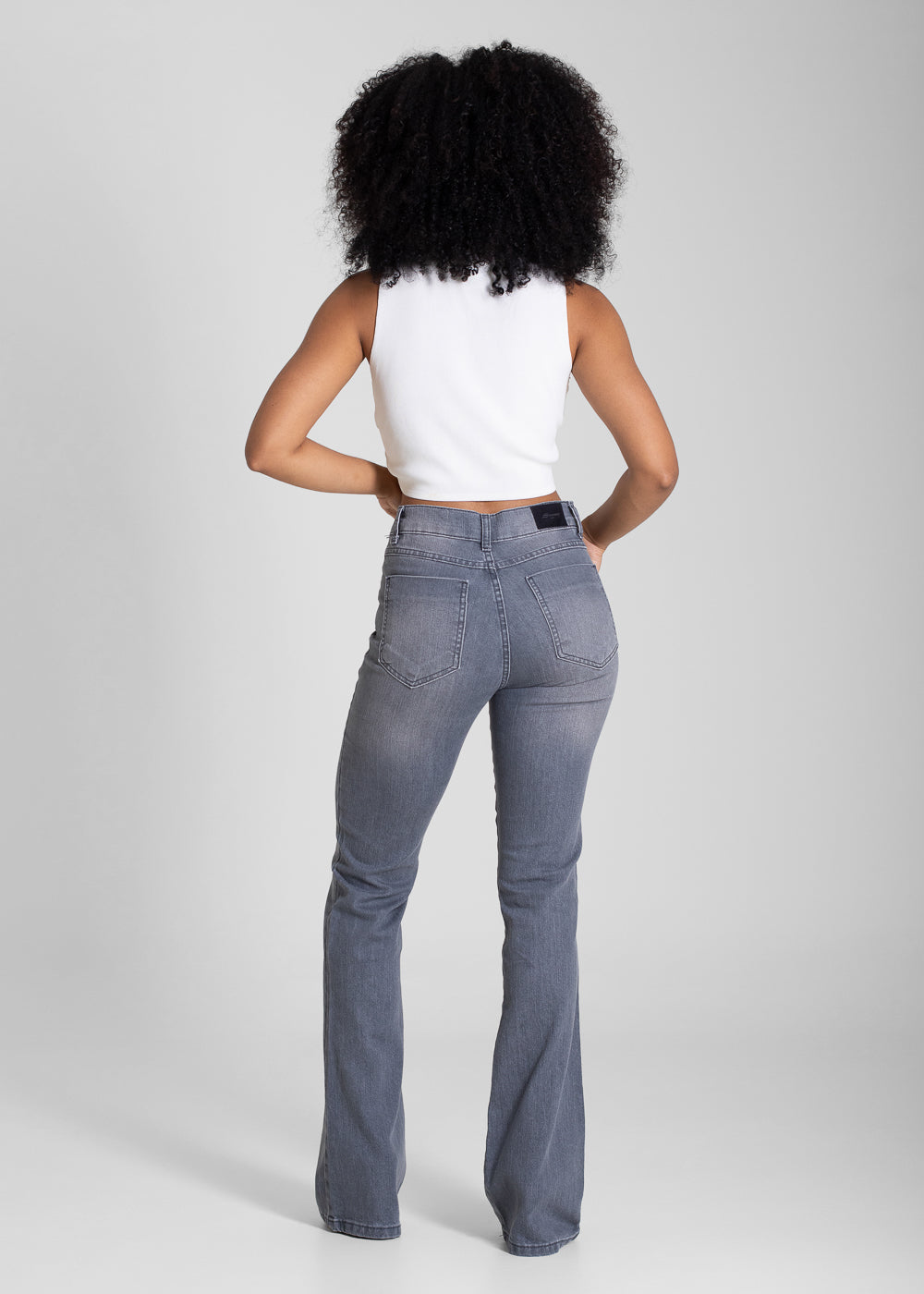 Calça Jeans Sawary Boot Cut - 283593 CINZA