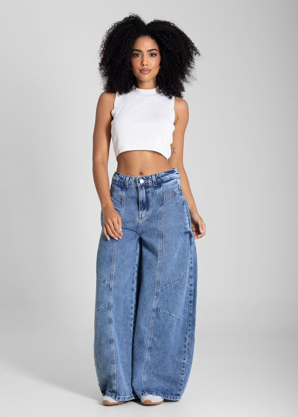 Calça Jeans Sawary Balloon Petit - 283609 AZUL