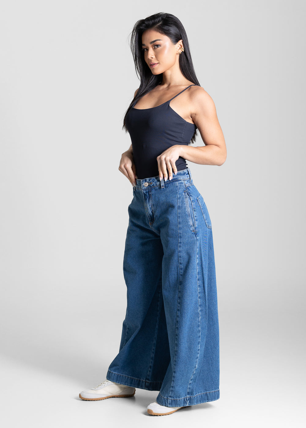 Calça Jeans Sawary Balloon Petit - 283620 AZUL