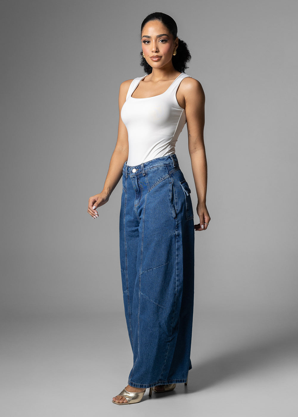 Calça Jeans Sawary Balloon - 283621 AZUL