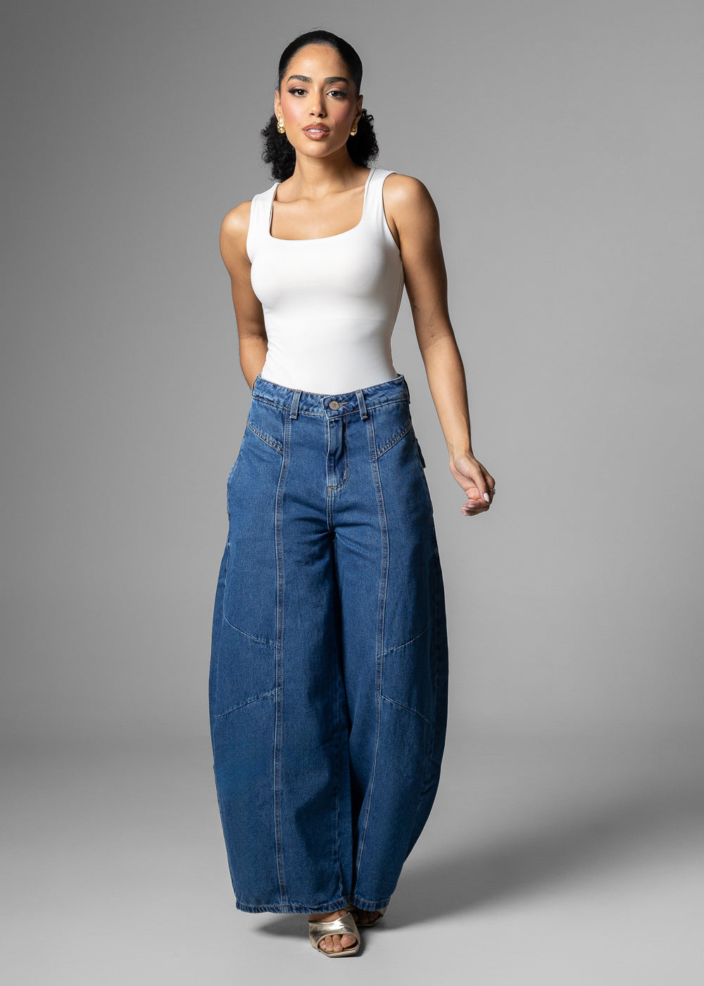 Calça Jeans Sawary Balloon - 283621 AZUL