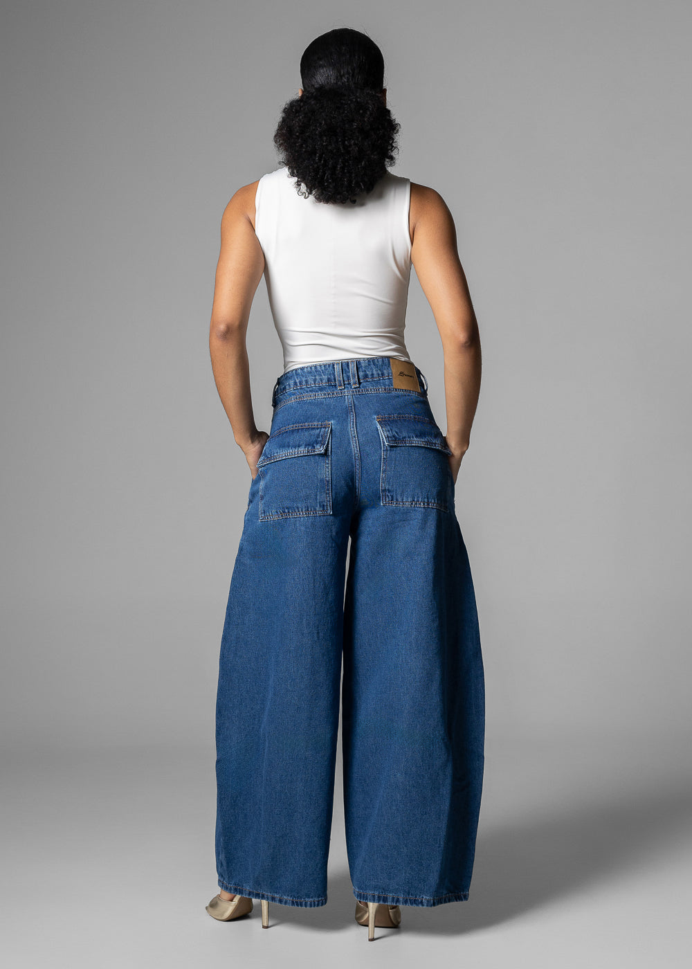 Calça Jeans Sawary Balloon - 283621 AZUL