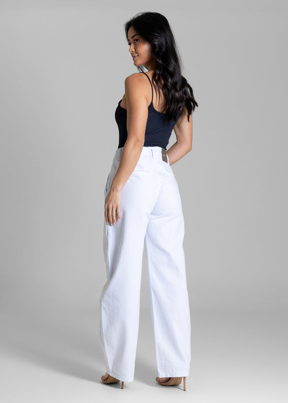 Calça Sarja Sawary Balloon - 283654 BRANCO