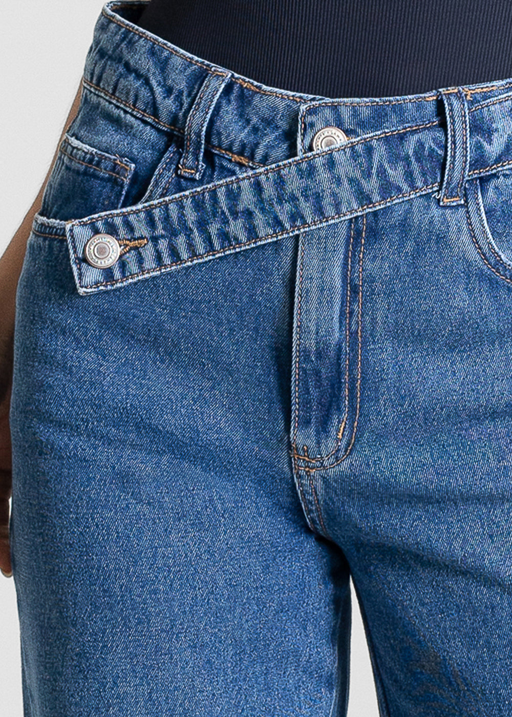 Calça Jeans Sawary Wide Leg Petit - 283657 AZUL