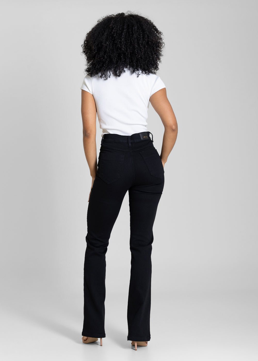 Calça Sarja Sawary Boot Cut - 283666 PRETO