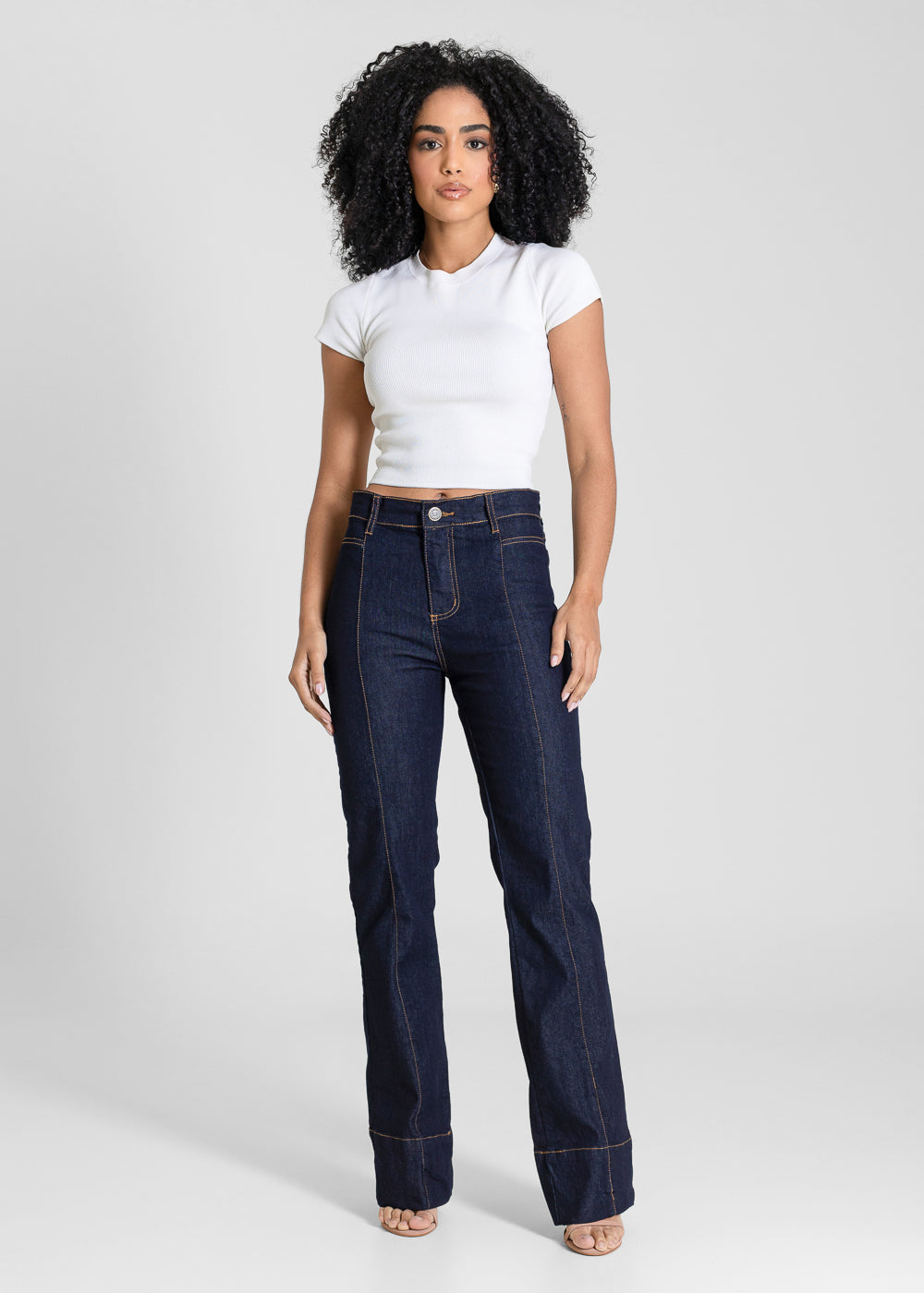 Calça Jeans Sawary Reta Petit - 283383 AZUL