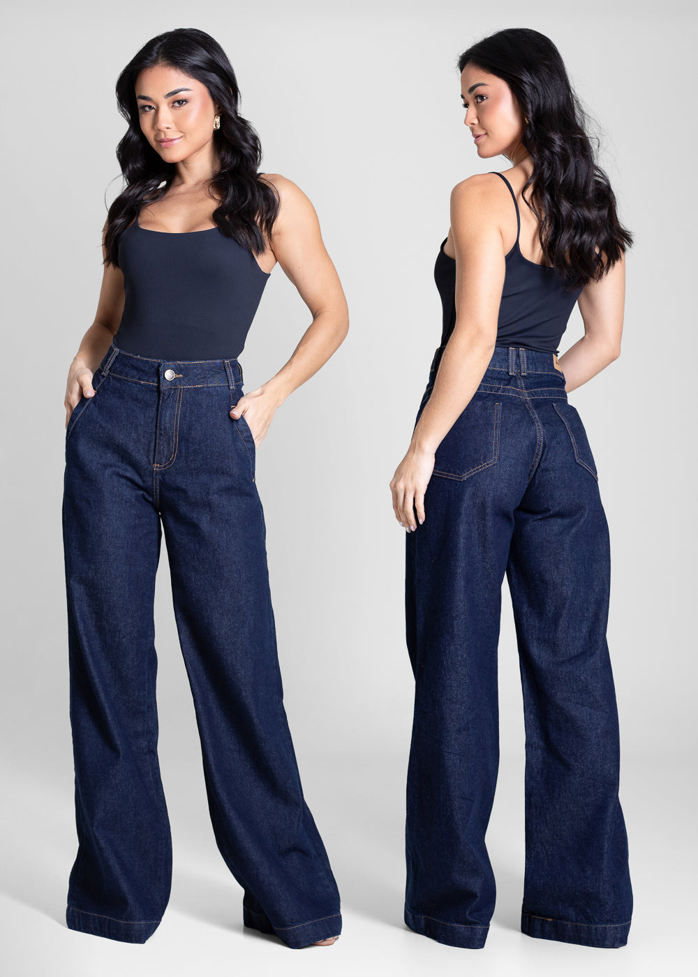 Calça Jeans Sawary Wide Leg - 283669 AZUL