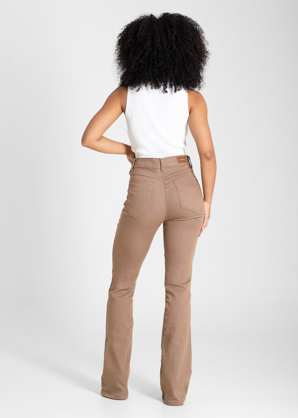 Calça Sarja Sawary Boot Cut - 283671 BEGE