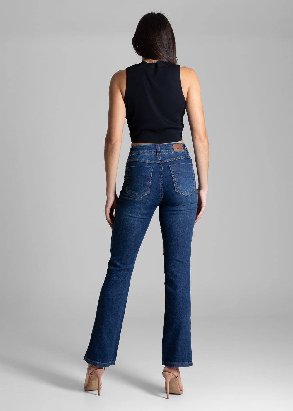 Calça Jeans Sawary Reta Brilho - 283677 AZUL