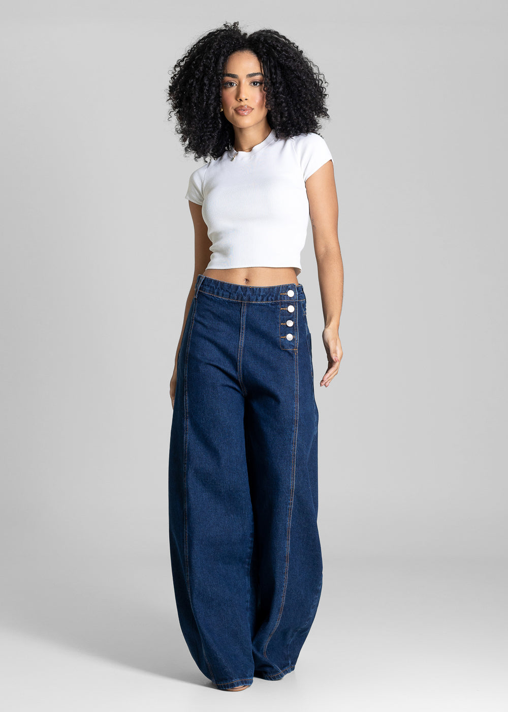Calça Jeans Sawary Balloon - 283682 AZUL