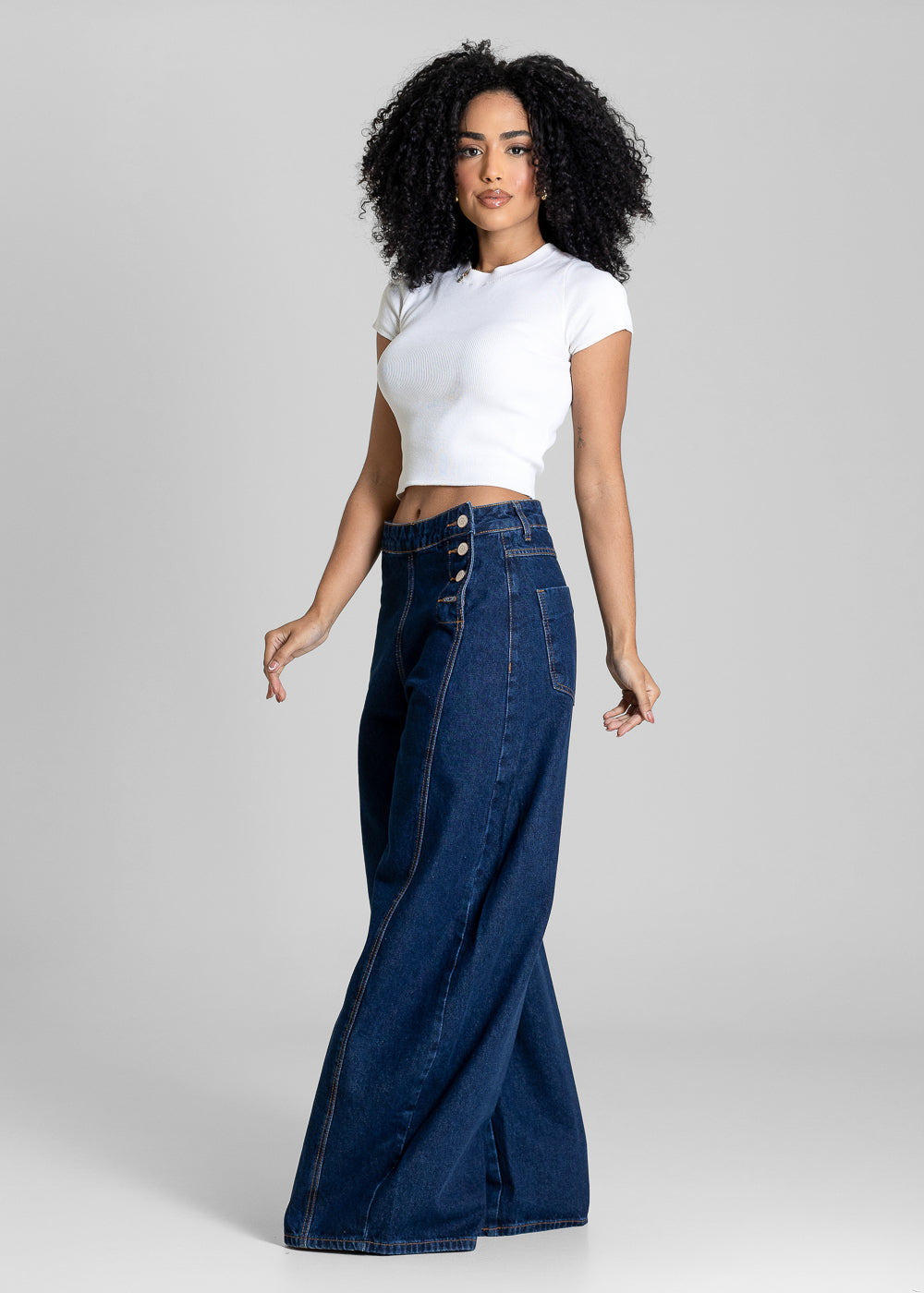 Calça Jeans Sawary Balloon - 283682 AZUL