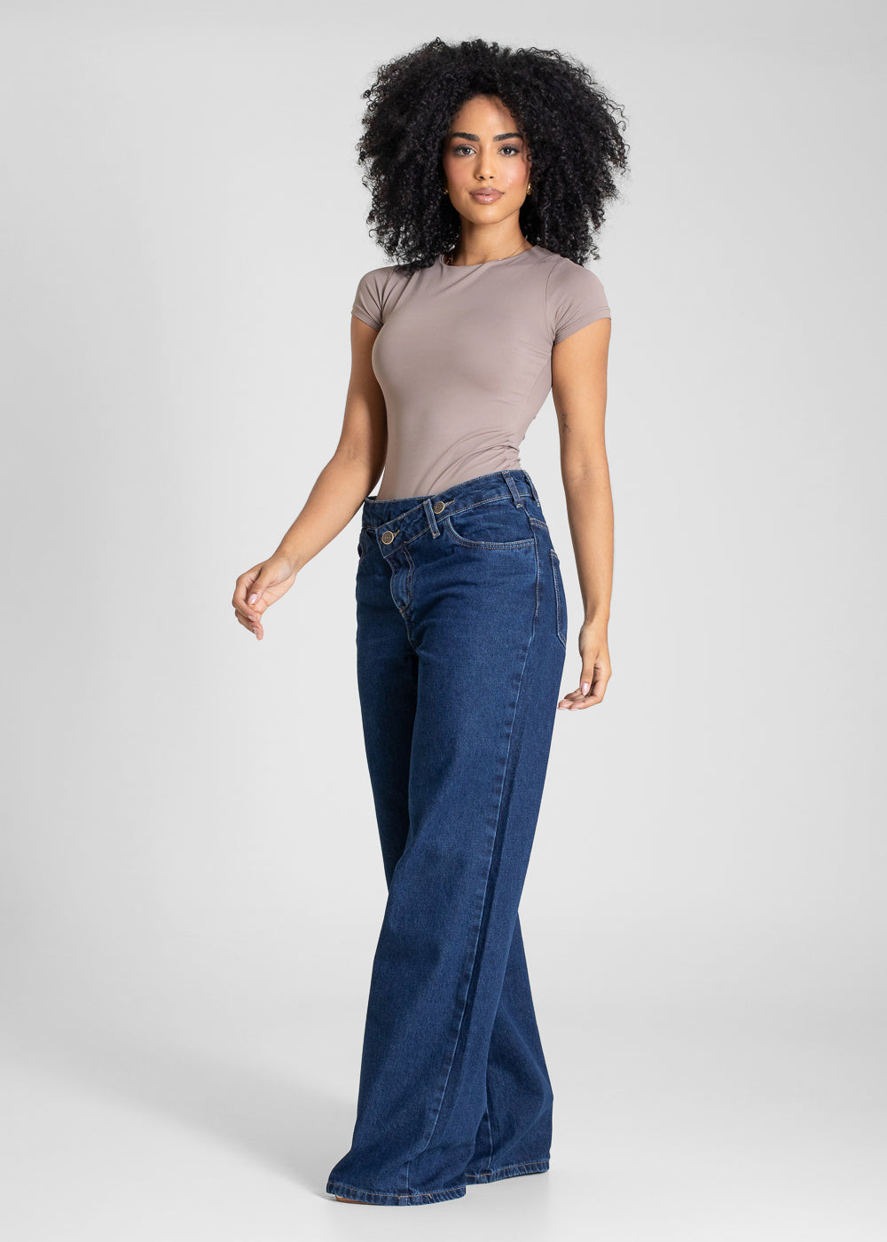 Calça Jeans Sawary Wide Leg - 283687 AZUL