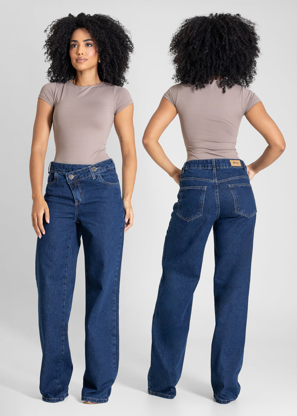 Calça Jeans Sawary Wide Leg - 283687 AZUL