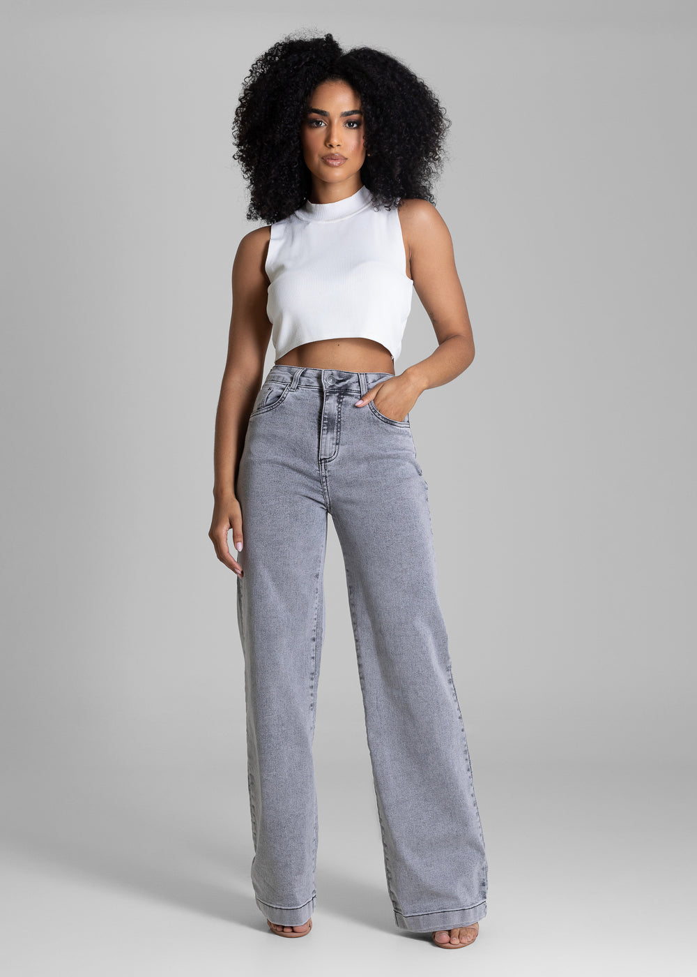 Jaqueta Jeans Sawary Plus Size - 281514 AZUL