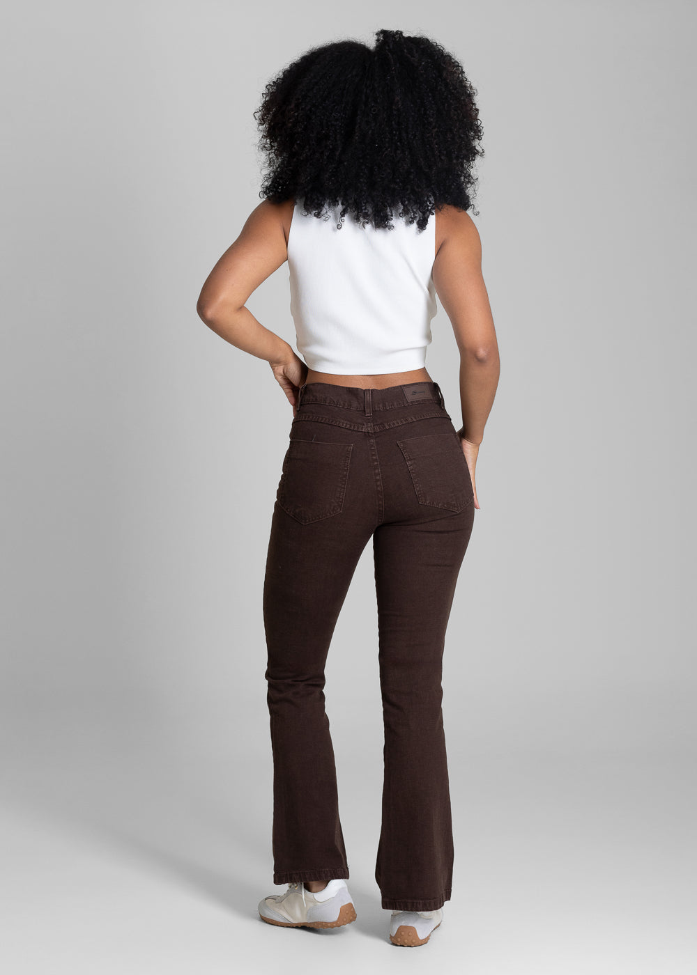 Calça Sarja Sawary Boot Cut - 283703 MARROM