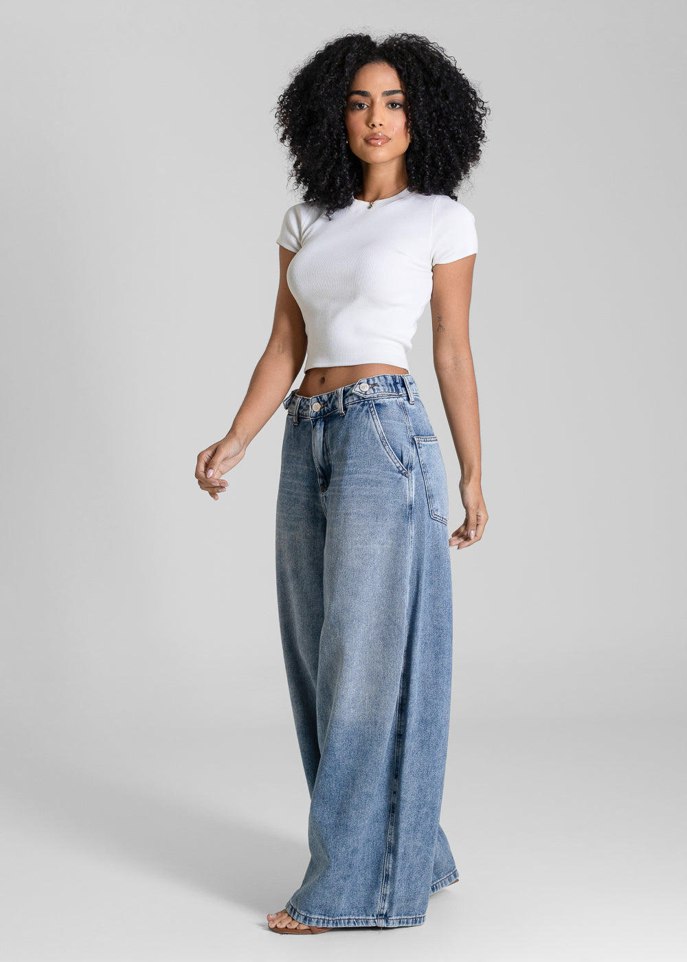 Calça Jeans Sawary Balloon - 283709 AZUL