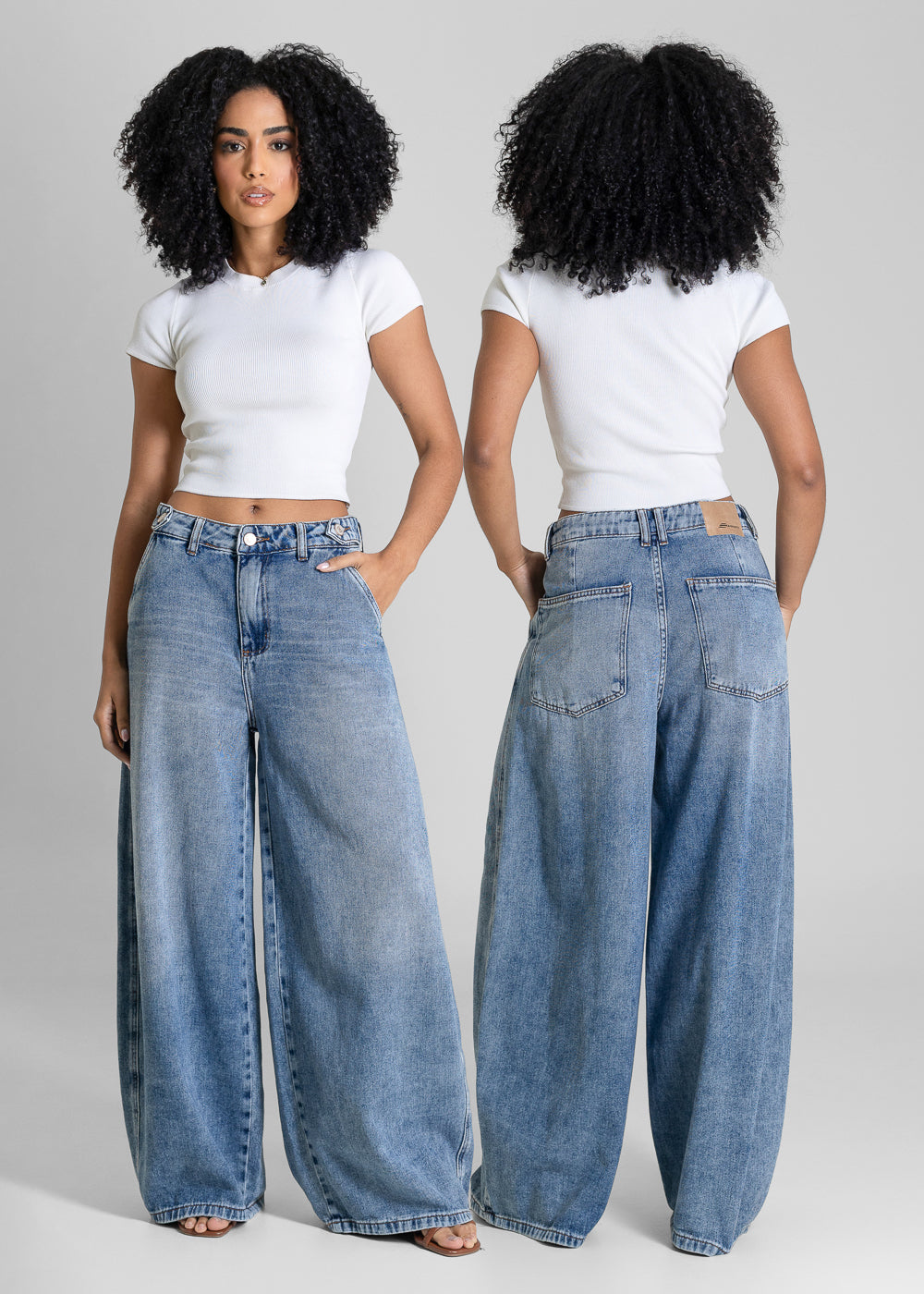 Calça Jeans Sawary Balloon - 283709 AZUL