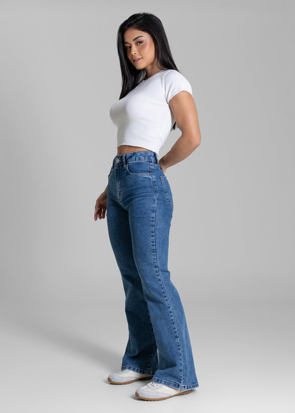 Calça Jeans Sawary Flare Petit - 283721 AZUL
