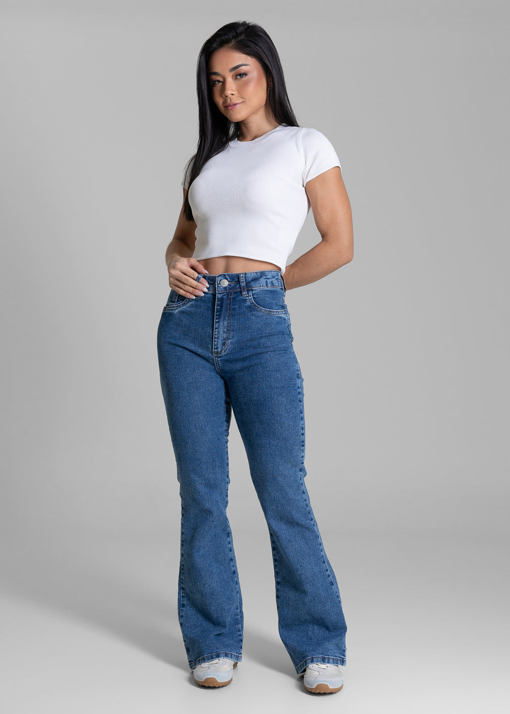 Calça Jeans Sawary Flare Petit - 283721 AZUL